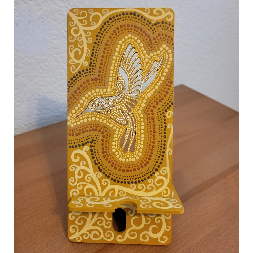 Made in Mexico Handcrafted Hummingbird Phone Stand - Picture 5 of 5